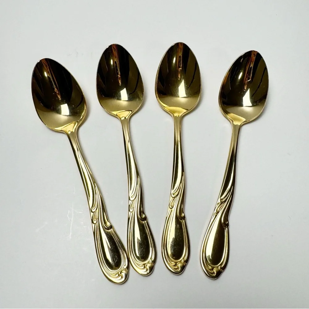 Vintage International Electro Plated Gold Flatware 24 Piece